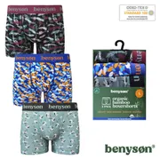3-PACK Bambusové pánské boxerky 7010-BENY
