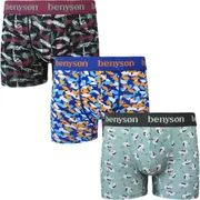 3-PACK Bambusové pánské boxerky 7010-BENY