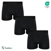 3-PACK Bambusových černých pánských boxerek BENY-7020