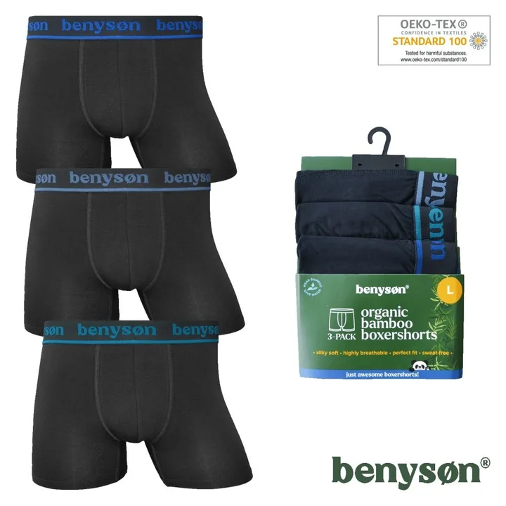 3-PACK Bambusových pánských boxerek BENY-7015