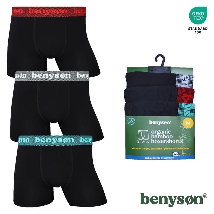 3-PACK Bambusových pánských boxerek BENY-7018