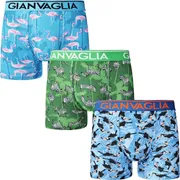 3-PACK Pánské boxerky Gianvaglia 5501 zvířata