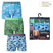3-PACK Pánské boxerky Gianvaglia 5501 zvířata