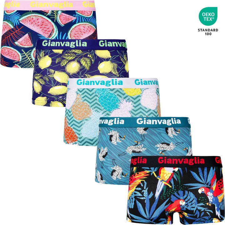 5-PACK Dámských nižších boxerek Tropy 8872