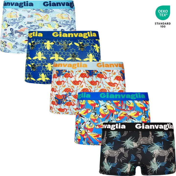 5-PACK Dámských nižších boxerek Zvířátková Fiesta 8807