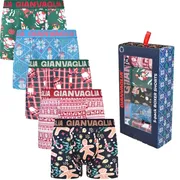 5-PACK Pánských vánočních boxerek GVG-5084