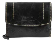 Dámská kompaktní peněženka 12x 9 cm z pravé kůže černá patina