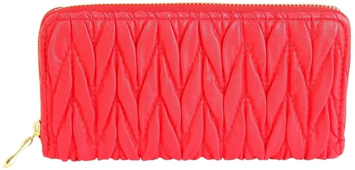 Dámská peněženka Charm na zip lesklá červená