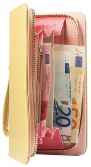 Dámská peněženka Charm ve zlaté barvě