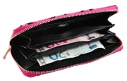 Dámská peněženka Charm žirafí vzor růžovo-černá