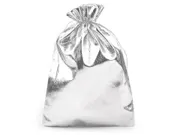 Dárkový pytlík stříbrný 16,5x23 cm lurex