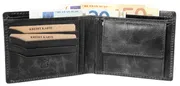 Luxusní pánská peněženka Akzent z pravé kůže s RFID ochranou šedá patina
