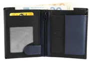 Pánská peněženka z pravé kůže Excellanc ve formátu na výšku, černá a lékořicová