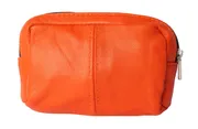 Pouzdro na klíče z pravé kůže oranžová