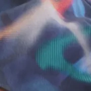 Rouška dvojitá s kapsou vzor Abstrakt