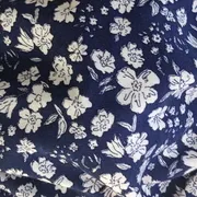Rouška dvojitá s kapsou vzor Květiny blue