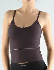 Tílko na ramínka s barevnou paspulí 98001P